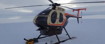 Helicopter drops off NGEE Arctic scientists